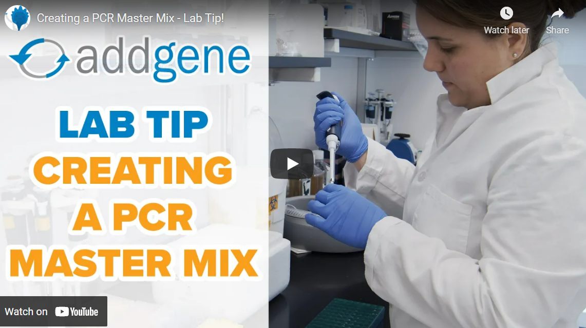 Creating a PCR Master Mix - Lab Tip! Still shot