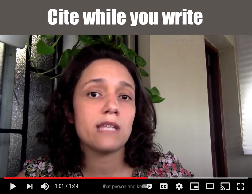 Laura Sanchez Cite While You Write