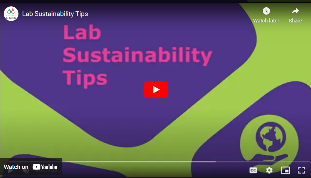 Lab Sustainability Tips